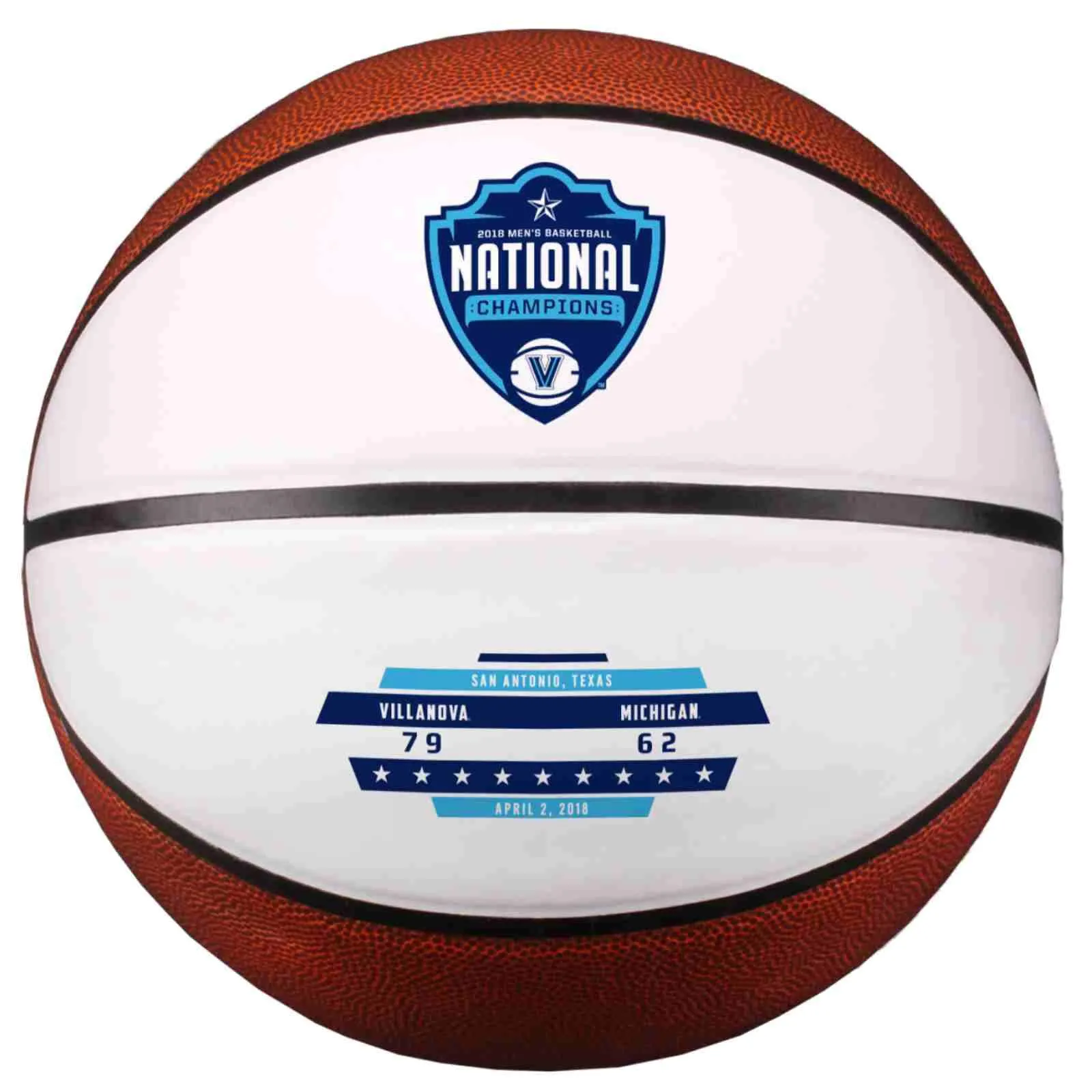 Villanova Wildcats 2018 National Champions Baden Autograph Basketball 29.5"