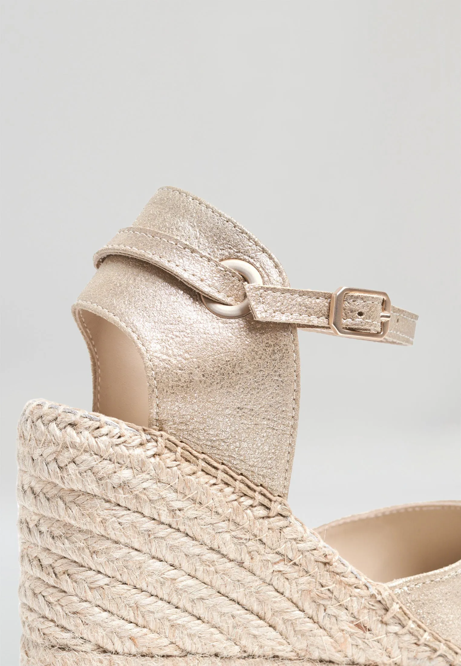 Wedges - Platinum Suede