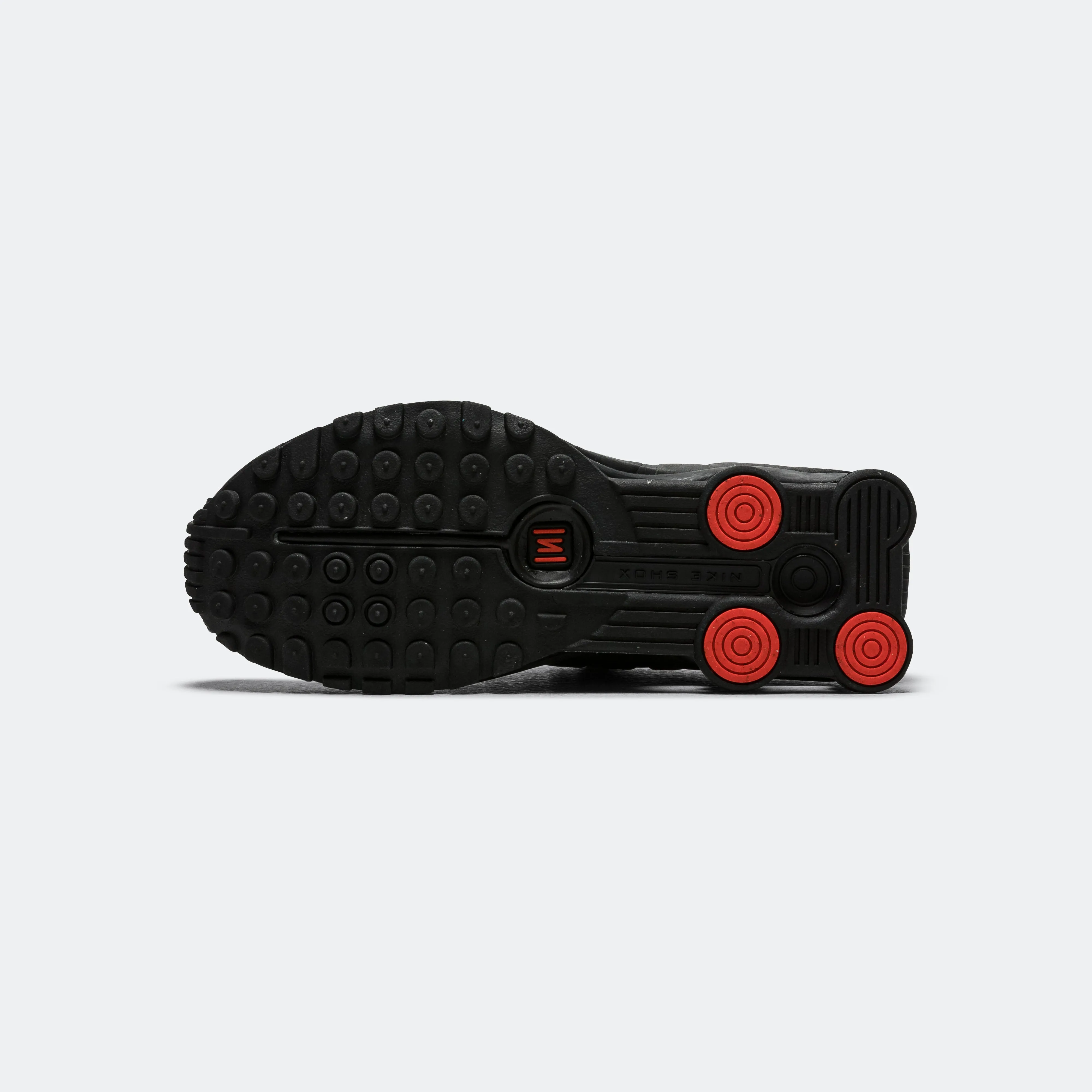 Womens Shox R4 - Black/Black-Max Orange