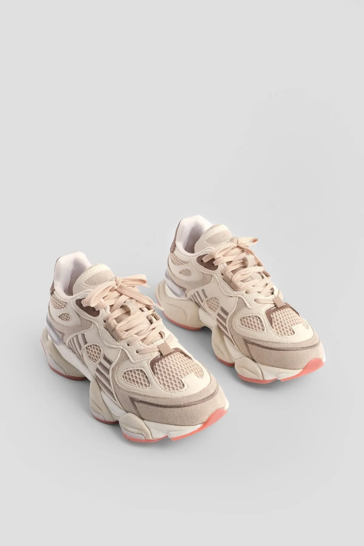 Women's Sneaker Thick Sole Sports Shoes Galov - Beige