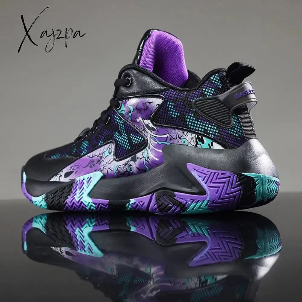 Xajzpa - Basketball Shoes Breathable Confortable Sports Shoes Training Athletic Basketball Sneakers Men Zapatos De Mujer Tendencia