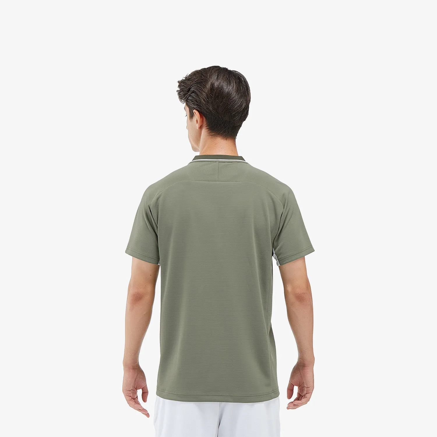 Yonex Men's Crew Neck Tournament Shirt 10568LOL (Light Olive)